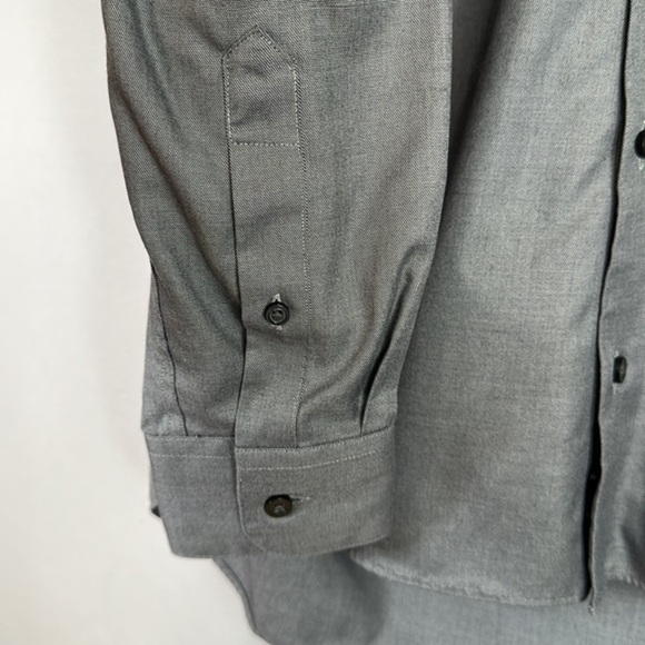 Awearness by Kenneth Cole Grey Non-Iron Slim Fit Dress Shirt - Picture 6 of 8
